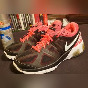 (Sold) NIKE Air Max Run Lite 4 Black/Pink Ladies Size 6.5 Running Shoes sneakers